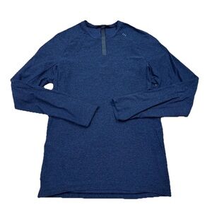 Lululemon Shirt Mens Small Blue Metal Vent Tech Training Running Performance
